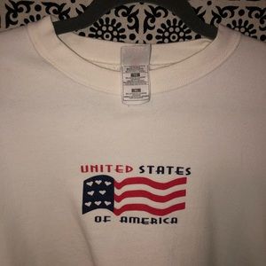 USA cropped sweater